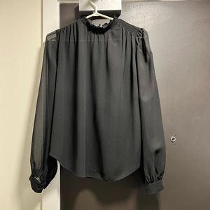 Black high neck Wilfred blouse